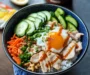 One Pot Hainanese Chicken Rice Bibimbap-Style