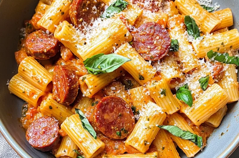One Pot Kielbasa Pasta