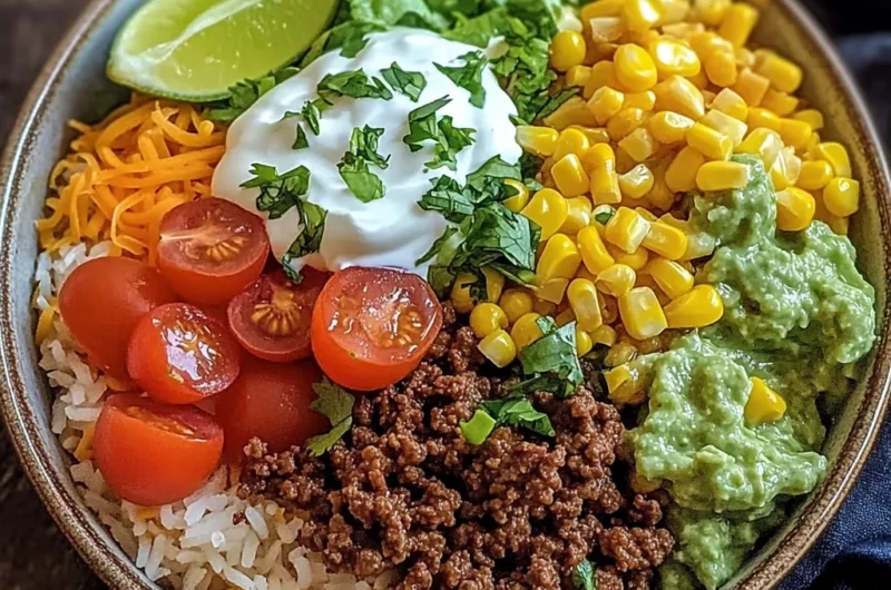 Savory Taco Rice Bowl: Comfort Food with a Twist