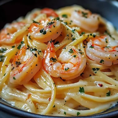 Shrimp Linguine creamy Quick and Easy Dinner Recipe