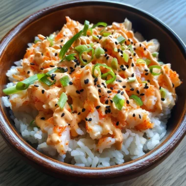 Spicy Crab Sushi Bowls