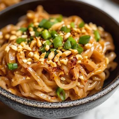 Spicy Peanut Butter Noodles