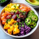 Spicy Rainbow Poke Bowls