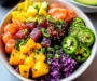 Spicy Rainbow Poke Bowls