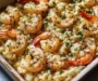 The Ultimate Garlic Butter Shrimp Rice Bake