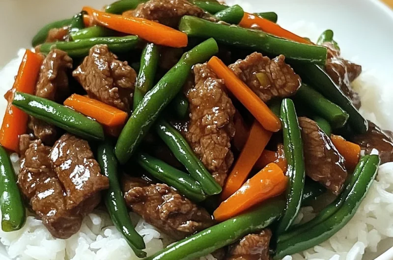 Beef Stir-Fry with Green Beans & Carrots