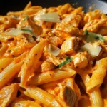 Bold Spicy Buffalo Pepper Jack Chicken Pasta Skillet