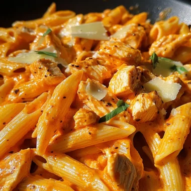 Bold Spicy Buffalo Pepper Jack Chicken Pasta Skillet