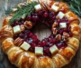 Brie Cheese and Cranberry Christmas Wreath