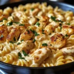 Cheesy Cajun Garlic Chicken Rotini Skillet for Cozy Nights
