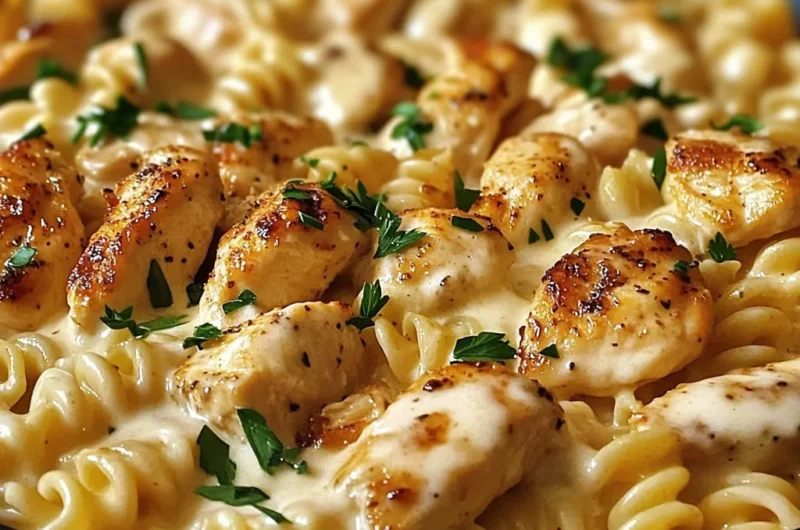 Cheesy Cajun Garlic Chicken Rotini Skillet for Cozy Nights