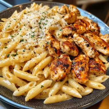 Chicken Penne in Cajun Mozzarella Garlic Butter Sauce