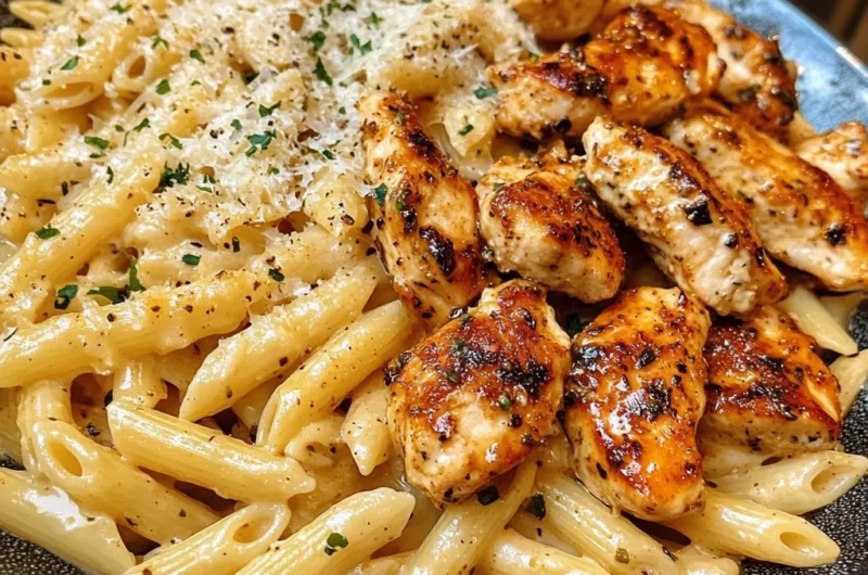 Chicken Penne in Cajun Mozzarella Garlic Butter Sauce