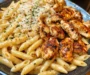Chicken Penne in Cajun Mozzarella Garlic Butter Sauce