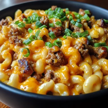 Creamy Buffalo Honey Garlic Sausage Mac