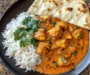Creamy Butter Chicken with Fluffy Basmati Rice & Warm Naan