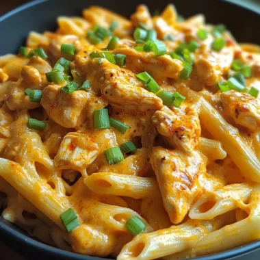 Creamy Cajun Buffalo Chicken Pasta