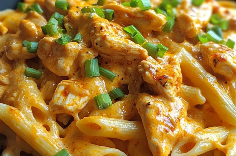 Creamy Cajun Buffalo Chicken Pasta