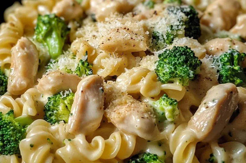 Creamy Chicken Broccoli Pasta One-Pot Weeknight Favorite