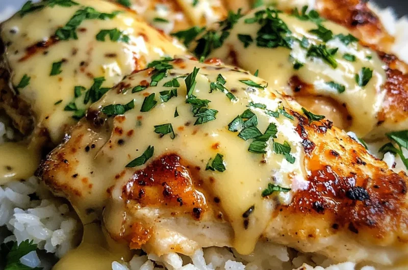 Creamy Honey Mustard Pepper Jack Chicken Rice