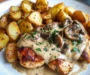 Creamy Mushroom Chicken with Crispy Potatoes