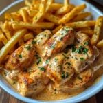 Creamy Paprika Chicken with Golden Fries Comfort Food at Its Best