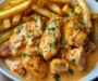 Creamy Paprika Chicken with Golden Fries Comfort Food at Its Best