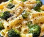 Easy Skillet Ricotta Pasta with Roasted Broccoli