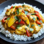 Epic Golden Chicken Curry with Sweet Peppers & Fluffy Rice