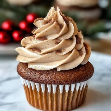 Gingerbread Cupcakes with Cinnamon Frosting