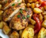 Herb-Roasted Chicken with Crispy Potatoes & Peppers