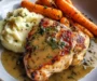 Herb Butter Chicken with Mashed Potatoes & Glazed Carrots