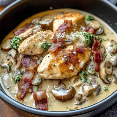 Indulgent Aussie Chicken & Bacon Stroganoff in Garlic Butter Cream Sauce