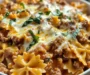 Italian Velveeta Beef and Bowtie Pasta
