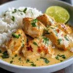 Next-Level Creamy Coconut Lime Chicken with Fluffy Rice