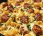 One-Pan White Cheddar Ranch Sausage Magic Pasta