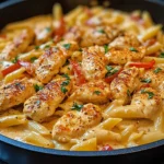 One-Pot Creamy Cajun Chicken Alfredo