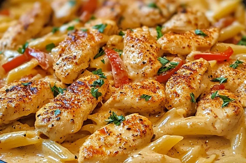 One-Pot Creamy Cajun Chicken Alfredo