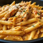 One-Pot Creamy Cajun Honey BBQ Chicken Pasta