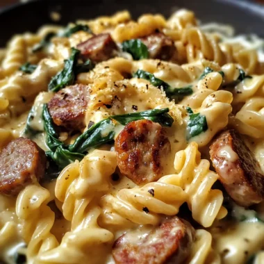One-Pot Creamy Smoked Gouda Sausage Pasta