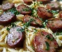One-Pot Garlic Butter Sausage and Orzo