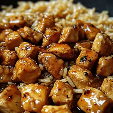 One-Pot Sassy Honey Garlic Chicken & Rice Pasta