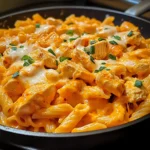 One-Skillet Spicy Buffalo Ranch Chicken Pasta