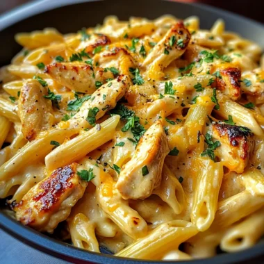 One Pan Spicy Garlic Butter BBQ Ranch Chicken Pasta