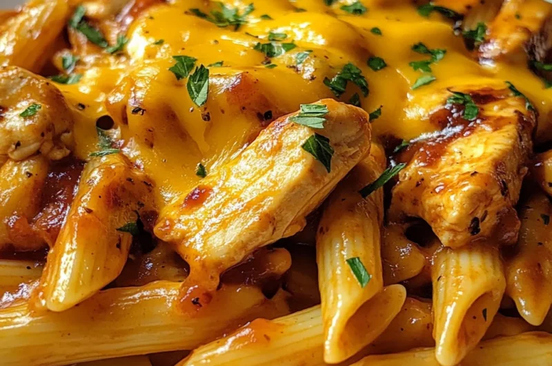 One Pot Creamy Smoky BBQ Chicken Pasta