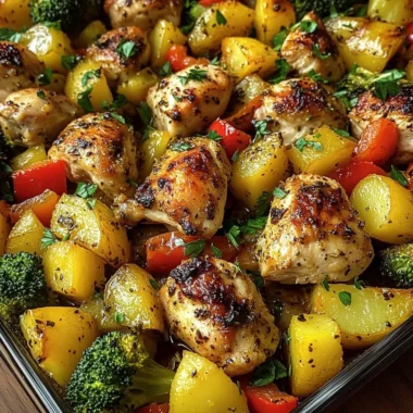 Oven-Roasted Chicken & Veggie Bake One-Pan Wonder