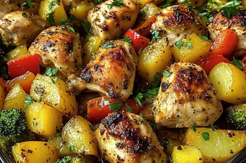 Oven-Roasted Chicken & Veggie Bake One-Pan Wonder