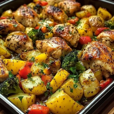 Oven-Roasted Chicken & Veggie Bake One-Pan Wonder