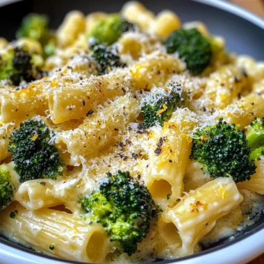 Skillet Ricotta Pasta with Roasted Broccoli