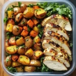 Super Clean Grilled Chicken Meal Prep with Roasted Veggies & Quinoa